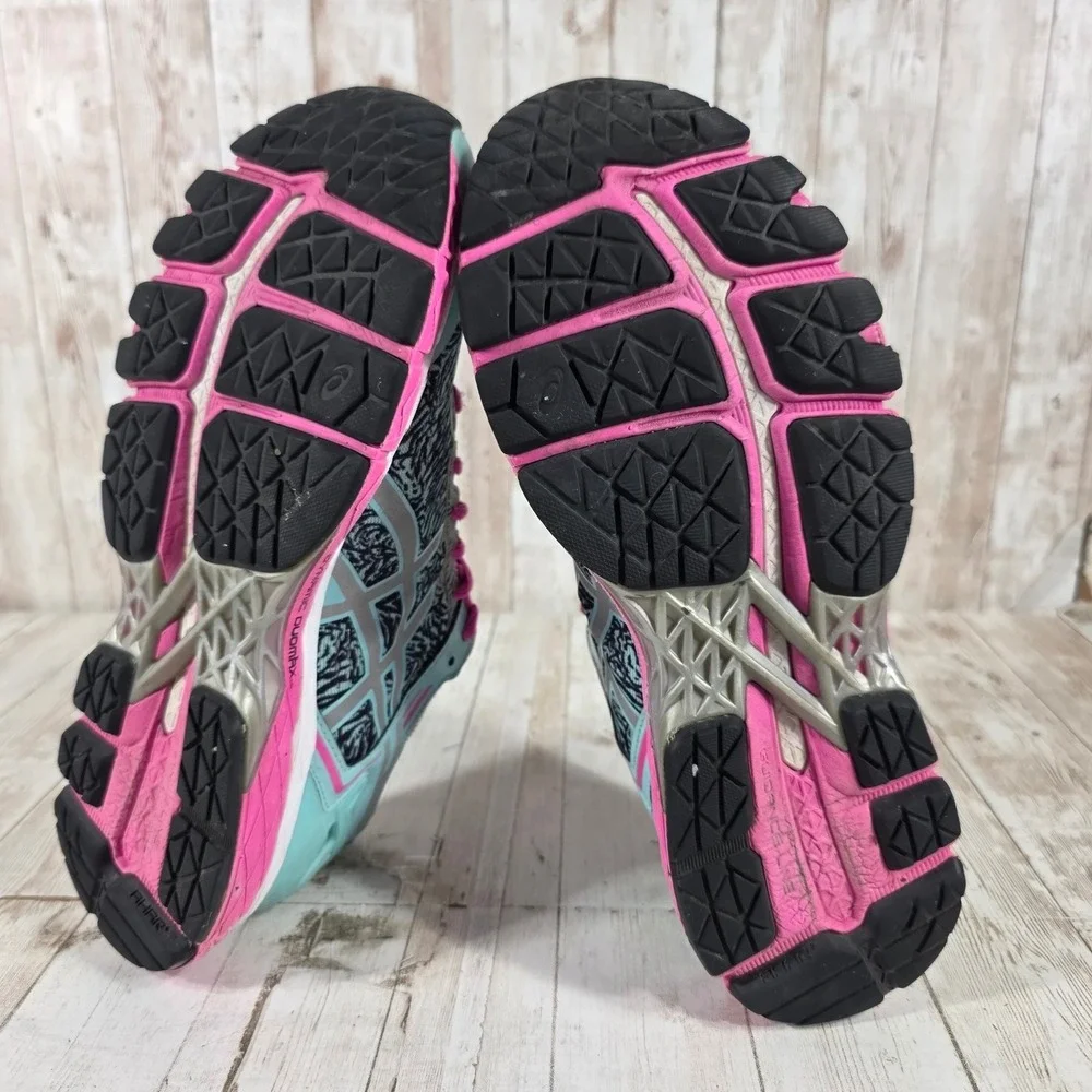 Asics Gel-Kayano 22 Womens‎ 9.5 Pink Teal Running Shoes T5A5N Stability Sneakers
